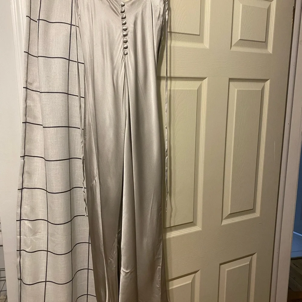 Reformation Silver Satin Dress - Picture 7 of 11